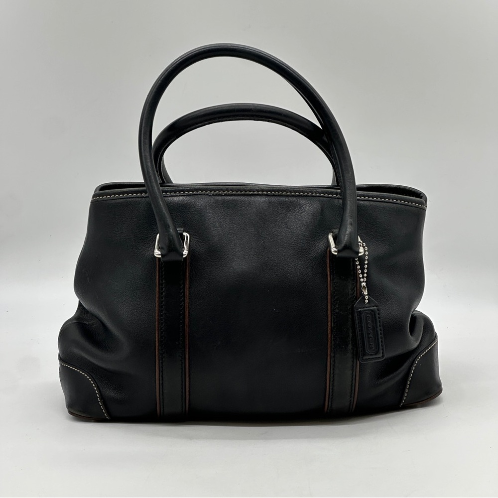 Coach Hampton Satchel Leather Bag S-7586.